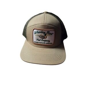 Whiskey Bent Hat Co Snapback Trucker Hat Tan Adjustable Mesh Back Duck Outdoor